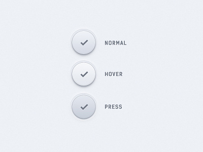 Check Buttons (Freebie) Rebound active button check free hover press psd status