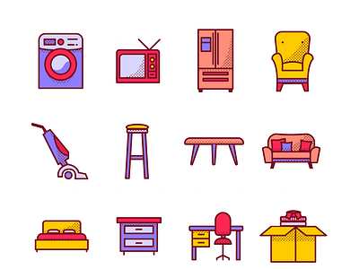 Icon Set for Storage Company - PackedUp