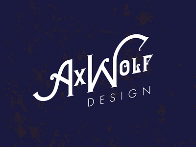 AxWolf Design Logo branding design identity logo modern tradition type victorian visual identity
