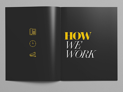 Employee Handbook branding design editorial employee graphic design handbook illustration layout magazine training type yellow