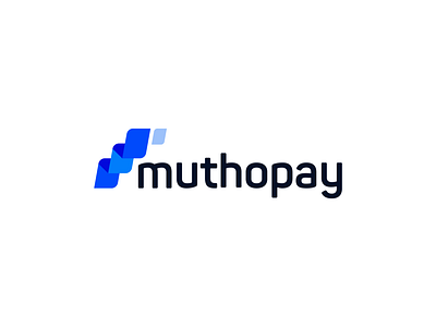 Muthopay Logo Concept brand branding clean currency finance finances financial iconic idea identity logo minimal minimalist money money transfer pay payment platform transaction typography