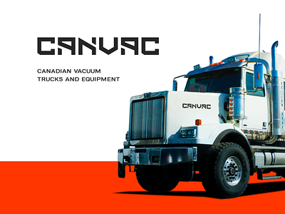 CANVAC logo redesign branding canvac compact construction development equipment equipment service excavator industries industry letter lettermark loaders logo logotype machines sewer cleaning