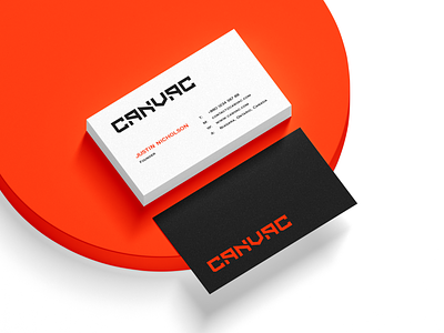 CANVAC Business Card brand elements branding business card business card designer canvac clean compact construction equipment equipment service excavator identity industries loaders logo machines sewer cleaning stationary design vacuum visiting card