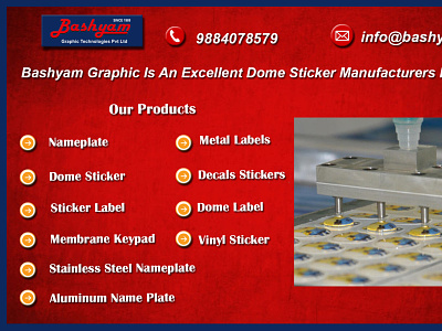 Bashyam Graphic Is An Excellent Dome Sticker Manufacturer domedecals domedstickers domelabels domestickerprinting epoxydomedlabels graphicsticker industrialstickers overlaysticker stickerbranding stickermanufacturer wholesalelabels