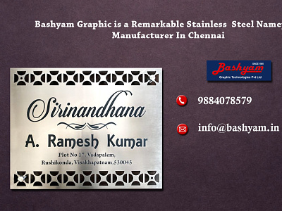 Bashyam is a Remarkable Stainless Steel Nameplate Manufacturer assettags barcodemanufacturer decalstickers graphicsticker nameplatemaker nameplatemanufacturer polycarbonatestickers qrcodemanufacturer stainlesssteelnameplates stickerslabel vinylstickers