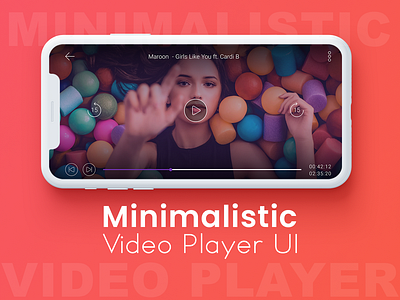 Minimalist Video Player UI