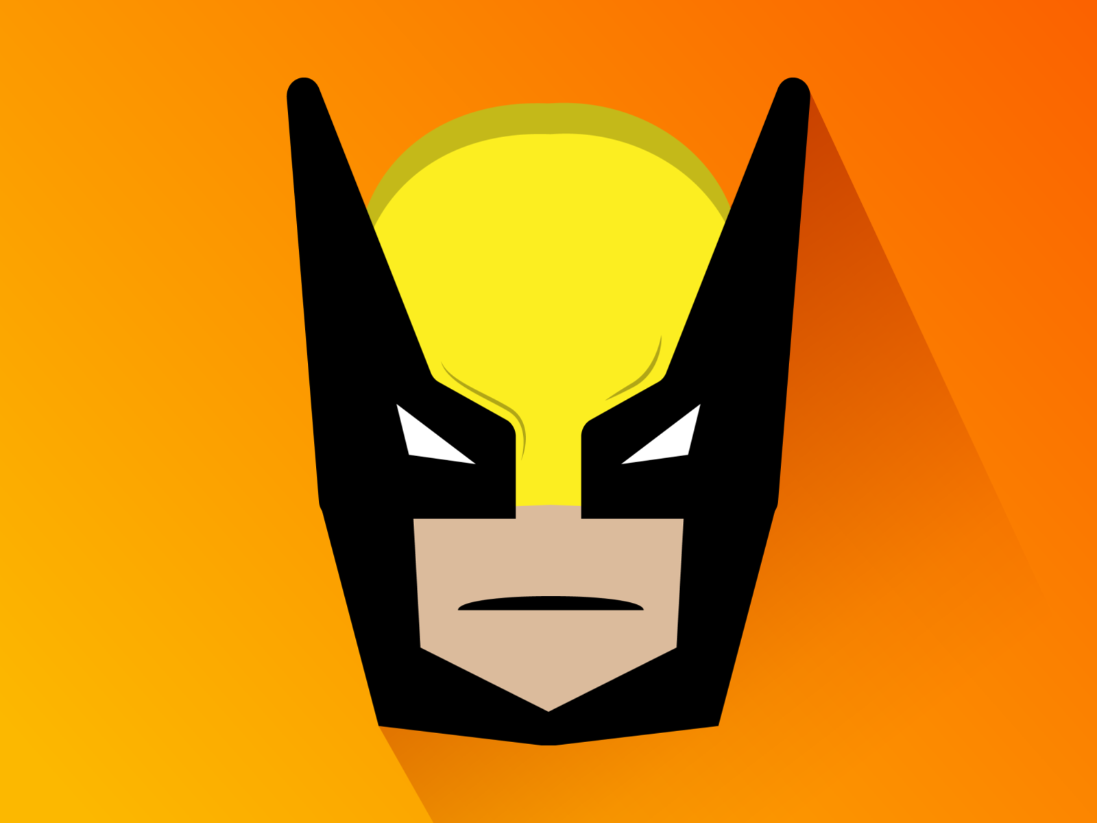 Wolverine ( or 2 Batmans kissing ) by Guru Graphics on Dribbble