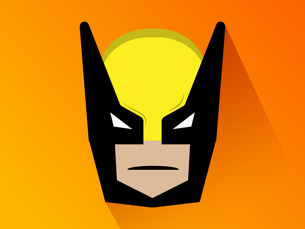 Wolverine ( or 2 Batmans kissing ) by Guru Graphics on Dribbble