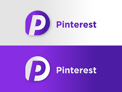 Pinterest Logo Recreation adobe illustrator logo logo design logo recreation pinterest rebranding redesign visual identity