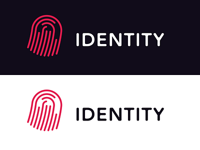 Identity Logo adobe illustrator brand identity branding finger finger print id identity illustrator logo logo design pink