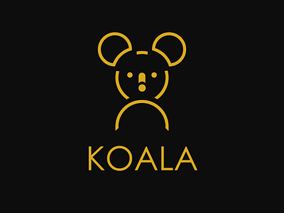 Koala Logo Design geometrical shapes koala logo design minimalist minimalist design minimalist logo