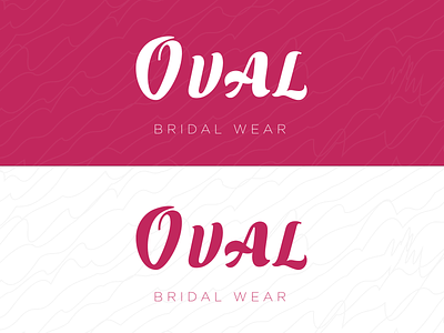 Oval Bridal Wear Logo brand bridal wear logo clothing brand logo pink wedding wedding logo