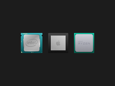CPU Icon Illustrations