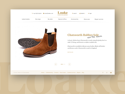 Loake Shoemaker dailyui webdesign