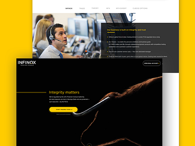 Infinox Landing  Page