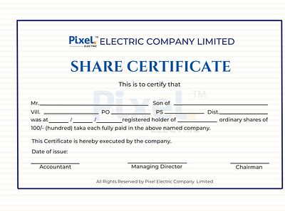 Share Certificate Design certificate certificate design graphic design