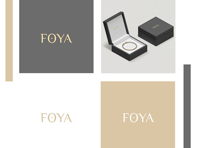 FOYA elegant jewellery logo logo design luxury pet jewellery