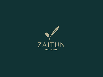 ZAITUN branding elegant logo graphic design logo luxury logo minimal logo olive oil