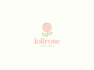 Lolirose | logo for a rose shop branding floral logo flower shop logo graphic design logo logo design minimal logo rose logo rose shop