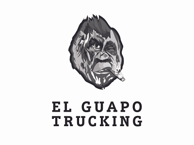 El Guapo Trucking branding gorilla icon illustration logo logo design monkey trucking