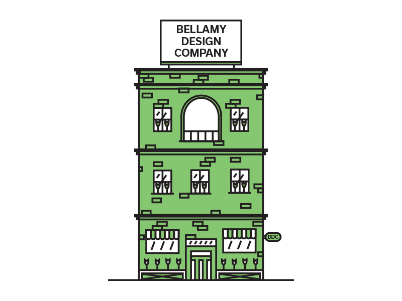 My Dream Office bellamy design office space architecture bricks billboard flowers green building dream work workplace office