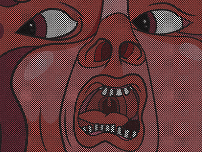 21st Century Schizoid Man! comic comic style king crimson music pattern overlay rock
