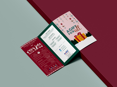 Tri-Fold Pamphlet for Church Weekly Bulletin - Christmas Edition design illustration layout layout design typography vector