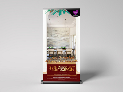 Christmas Promotion Roll Up Banner art direction branding design graphic design layout typography