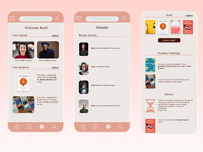 Goodreads app redesign ux