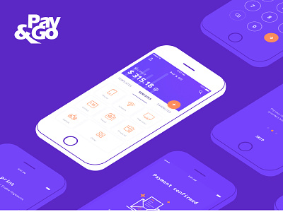 Pay & Go Wallet app app application bank mobile money ui ux wallet