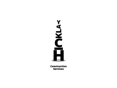 Hicklay logo construction creative design dribbble graphic idea identity illustration logo logotype mark simple