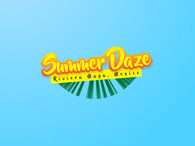 Summer Daze #2 daze flyer logo logodesign maya mexico palm riviera summer sunshine typography