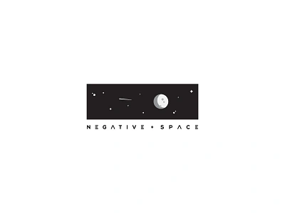 Negative Space creative identity logo logodesign meteor minus negativespace planet shot space star