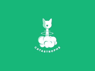 Catastrophe boom cat catastrophe creative explode explosion idea identity illustration logo logodesign mark
