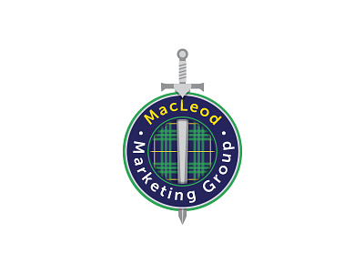 MacLeod logo badge clan claymore creative emblem inspiration logo logodesign macleod mark sword