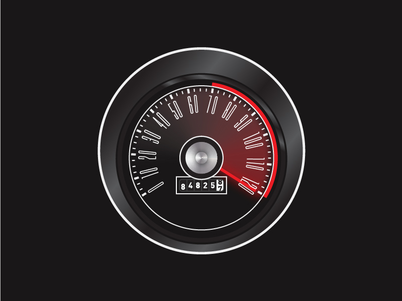 Mustang speedometer by Attila Hadnagy on Dribbble