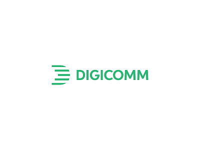 Digicomm logo brand brandidentity creative digicomm fresh identity inspiration lines logo logodesign stripes