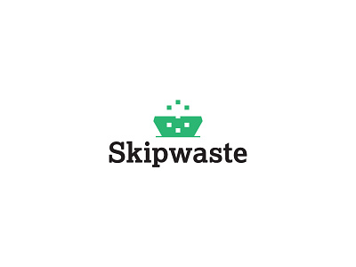 Skipwaste logo design