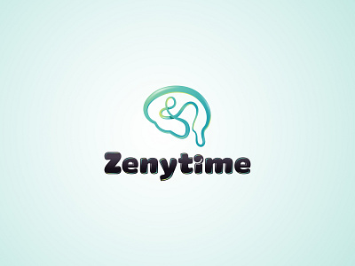 Zenytime logo art brain logo brand brandidentity creative design dribbble fun gradient graphic idea identity illustration illustrator inspiration logo logo design shot typography vector