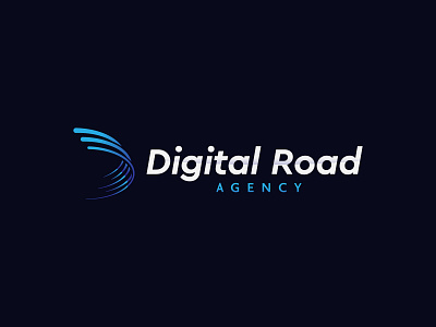 Digital Road logo design brand brandidentity creative design dribbble fun gradient idea identity illustration inspiration logo logodesign shot simple typography vector