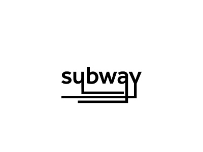 Playing with words challenge - 05 / Subway brandidentity challenge creative daily challange dribbble fun graphic idea illustration inspiration logo logodesign playing playing with words shot simple type typography vector words as image