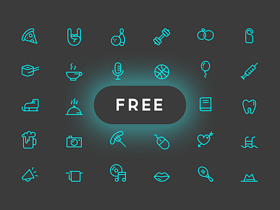 Joy Icon Set (Free Vector & PSD) flat free freebie icon icons line minimal pack psd simple stroke vector