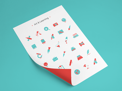 Free Art & Learning Icon Set