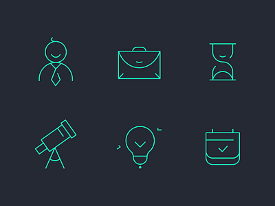Outline icons for web project