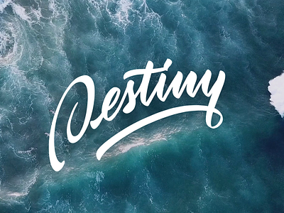 Custom Lettering – Destiny Animation 🌊 animation apple pencil branding calligraphy daily ui design destiny graphic design icon illustration ipad lettering logo motion graphics procreate typography ui vector