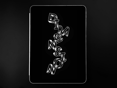 "Dimension" – Handmade Lettering