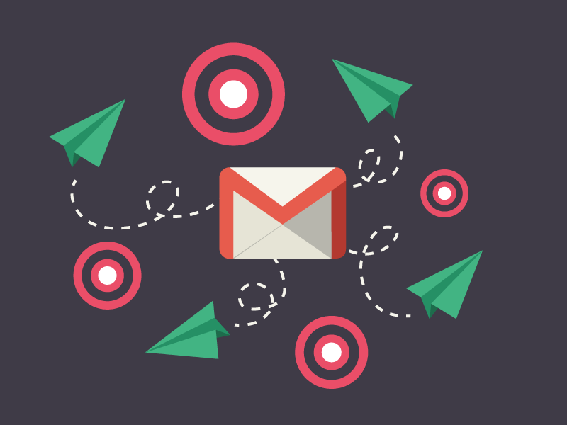Gmail Ads - Should we use them vector ivan griessel target seo ppc advertising marketing targeting paper plane design ads gmail