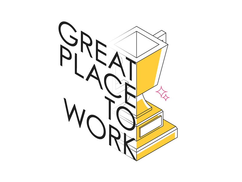 Great place to work by Ivan Griessel on Dribbble