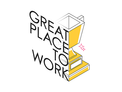 Great place to work award gold great place to work small business trophy uk win