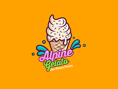 Alpine Gelato Logo Design branding design graphic design logo vector